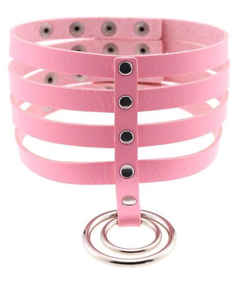 Чокер-ошейник SKN-AS21 PINK sexstyle