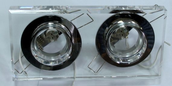 Світильник точковий декоративний HDL-G141/2 CL Crystal MR16
