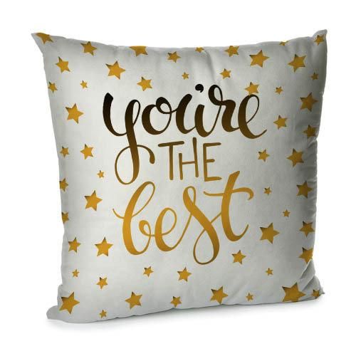 Подушка диванная с бархата You`re the best 45x45 см (45BP_18M002)
