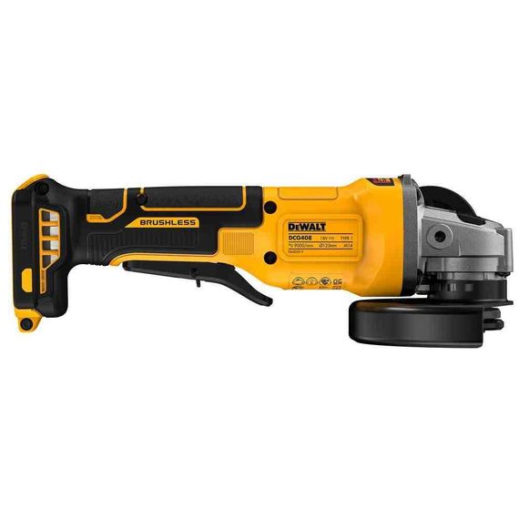 Шлифмашина угловая - болгарка аккумуляторная бесщёточная DeWALT DCG408NT | Зображення 2