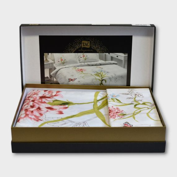 Постельное белье TAC Satin Deluxe 200×220 см Nicole | Зображення 1