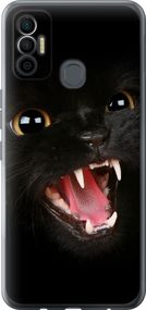 Чехол на Tecno Spark 7 KF6n Чёрная кошка "932u-2421-17620"