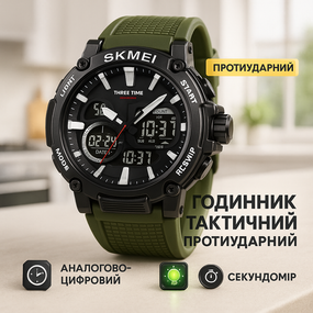 Військовий годинник для військовослужбовця SKMEI Наружний годинник для військового тактичний WO-90