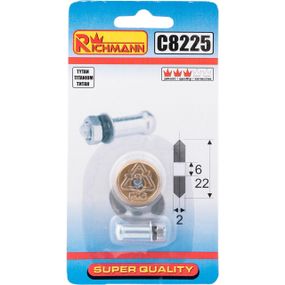 Титановий ролик для плиткоріза 22x6x2 Richmann C8225