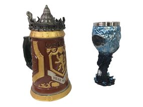 Подарунковий набір Кухоль Game Of Thrones House Lannister Stein Гра Престолів Дом Лансістерів і Келих Дракон