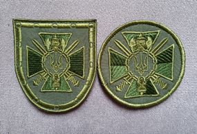 Шеврон СБУ на липучці — 2 шт. (круглий + захист)