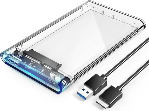 Чохол для жорсткого диска, захисний, прозорий з USB 3.0, ORICO для 2.5-дюймового зовнішнього жорсткого диска.