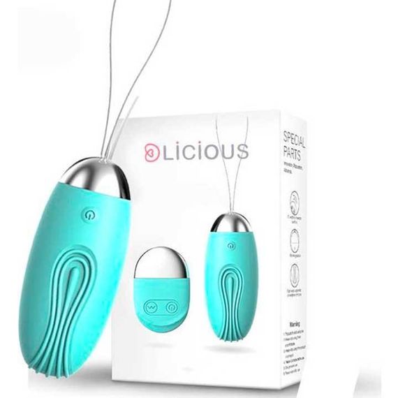 Яркое виброяйцо LILO USB бирюзовый – Вибраторы | Зображення 3