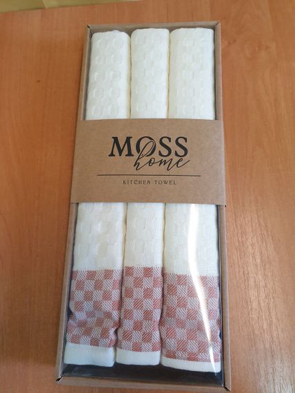 Набір рушників Nilteks 128674 Туреччина 70*50  Вафельное полотно Різні кольори