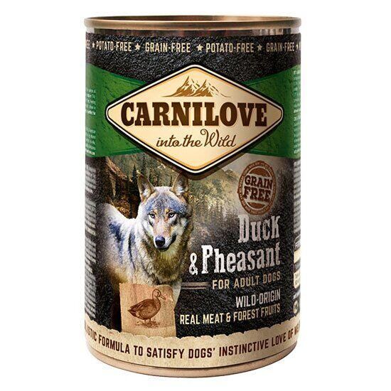 Корм Carnilove Dog Adult Duck and Pheasant вологий з качкою та фазаном для дорослих собак 400 гр