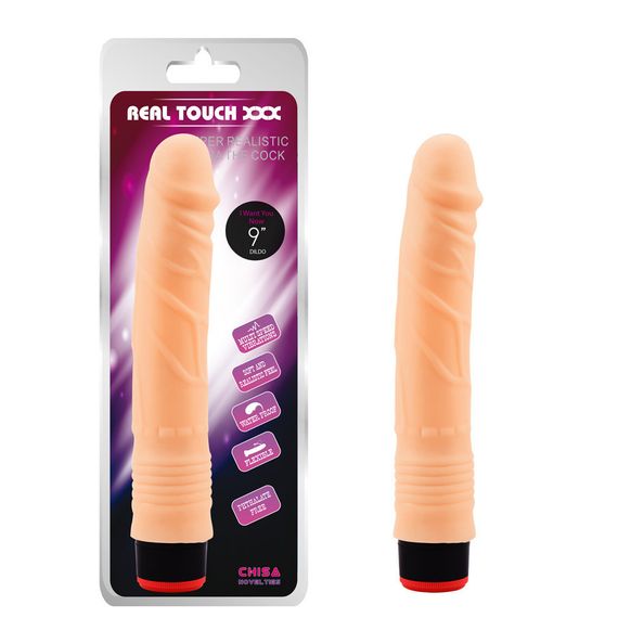 Вібратор Chisa Real Touch XXX Vibe Cock-flesh 22.5 см х 3.5 см Sex Aura | Зображення 1