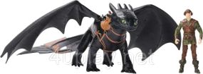 Ігровий набір Dreamworks Dragons Як приборкати дракона Дракон Беззубик та вершник Гикавка