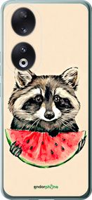 Чохол на Huawei Honor 90 Єнотик з кавуном "4605u-3088-2448"