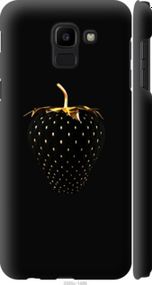 Чохол на Samsung Galaxy J6 2018 Чорна полуниця "3585m-1486-24368"