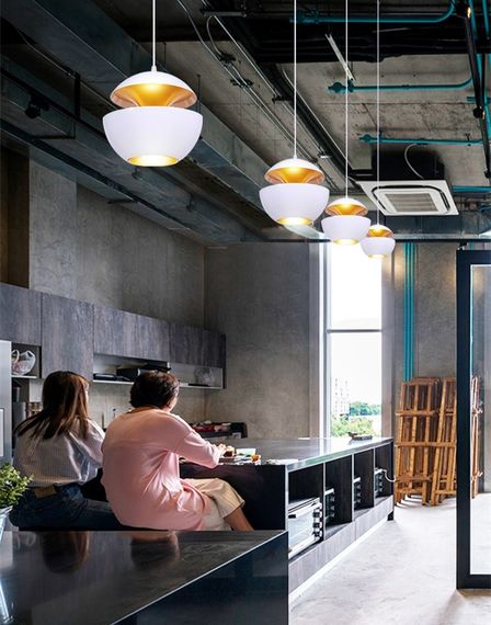 Люстра підвісна на 1 лампочку 26983 Білий 40-160х36х36 см. | Зображення 9