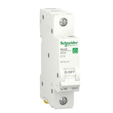 Автоматичний вимикач змінного струму  Schneider RESI9 10А, 1P, крива С, 6кА