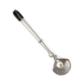 Затискач для клітора Art of Sex - Clit Clamp Silver Pearl, Сріблястий