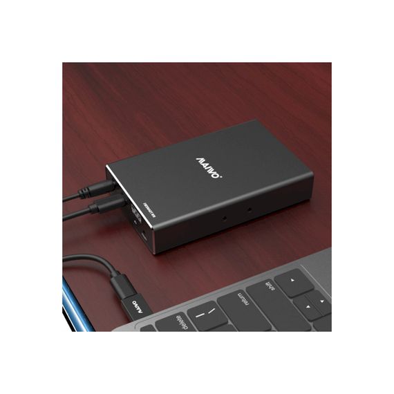 Кишеня зовнішня Maiwo 2*HDD 2.5&quot; SATA/SSD up to 9.5mm USB3.1 GEN2 Type-C, RAID 0,1 (K25272C) | Зображення 3