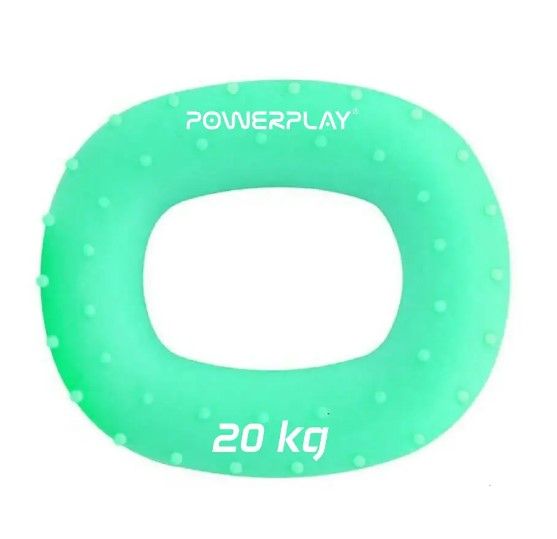 Еспандер кистьовий силіконовий PowerPlay PP-4337 Hand Grip Medium 20 кг Зелений (PP_4337_Green_20kg)