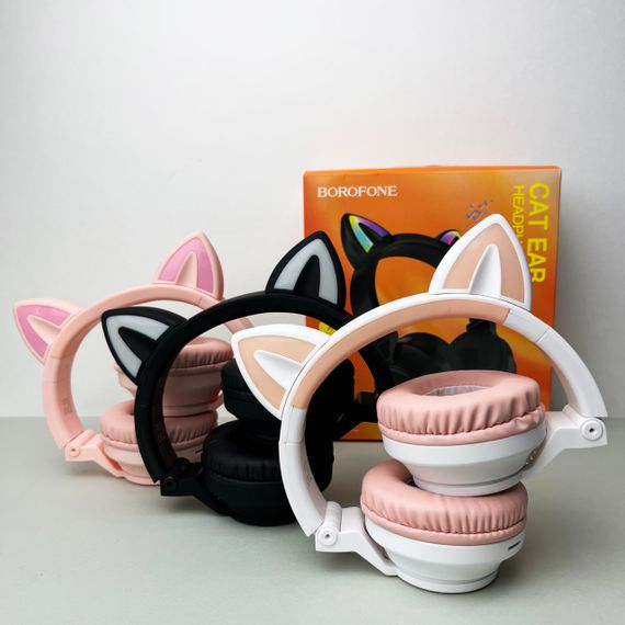 Бездротові навушники Cat Ear Borofone BO18 (Рожевий) | Зображення 2