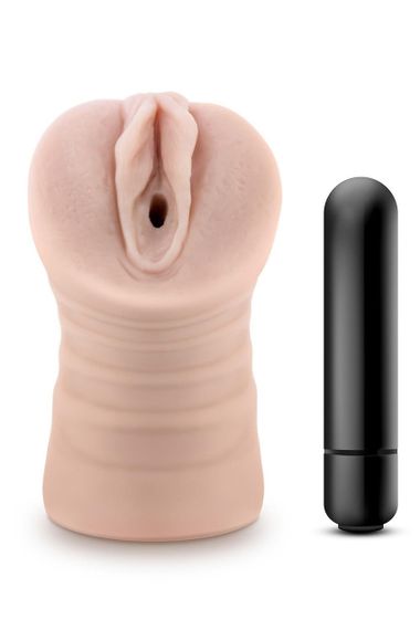 Мастурбатор вагіна Blush Enlust Ayumi з віброкулею, 12 см Sex Aura | Зображення 1