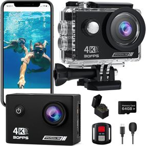Спортивна Экшн-камера 4K с  SD-картою 64G