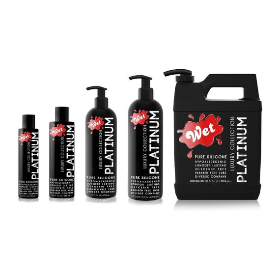 Лубрикант на силіконовій основі WET Platinum One Gallon 3785 мл Sex Aura | Зображення 4