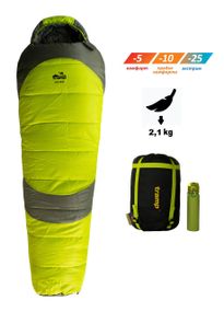 Спальный мешок Tramp Rover Compact кокон левый olive/grey 185/80-55 UTRS-050C-L