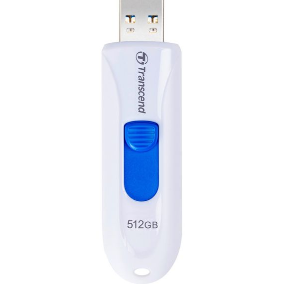 USB флеш накопичувач Transcend 512GB JetFlash 790 White USB 3.1 (TS512GJF790W) | Зображення 1