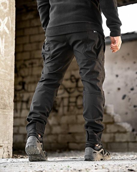 Зимові тактичні штани софтшел REVISION чорні ПП7968 | Зображення 3