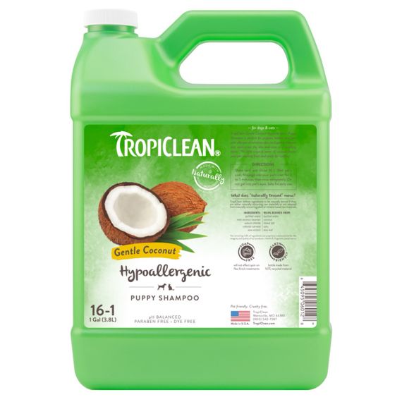 Гіпоалергенний шампунь для цуценят та кошенят TropiClean Puppy And Kitten Shampoo, 3.79 л