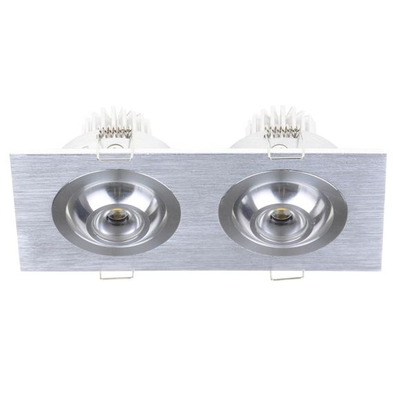 Светильник точечный LED-101/2x1W AL