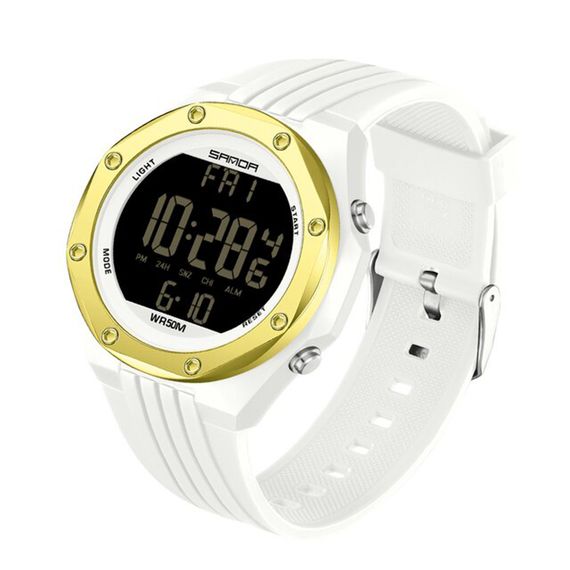 Чоловічий годинник Sanda 6093 White-Gold | Зображення 1