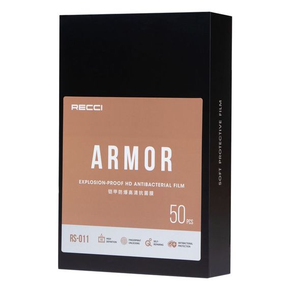 Гідрогелева плівка з антибактеріальним покриттям XPRO Recci HD 3A Antibacterial 50 шт Глянец + QR (24052-01_4462) | Зображення 2