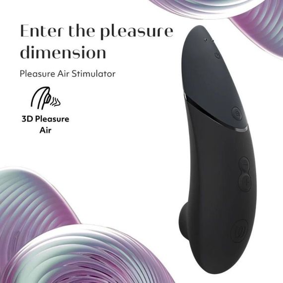 Вакуумний кліторальний стимулятор Womanizer Next Black, чорний Sex Aura | Зображення 5