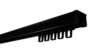 Карниз для штор профиль KS (в сборе) Черный 275 см