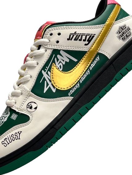 Кросівки чоловічі SB Dunk Low x Stussy 572 Green Beig , В'єтнам 44 28.0 см | Зображення 5