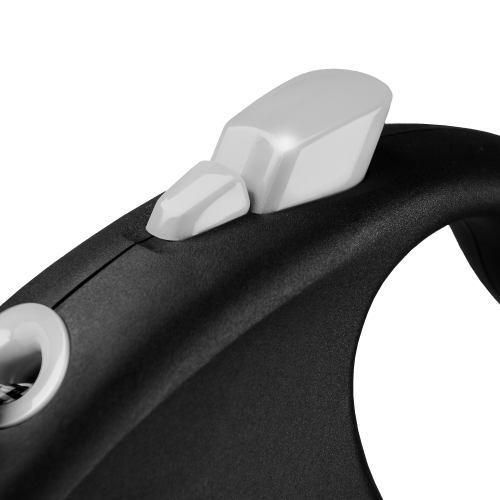 Рулетка Flexi Black Design для собак, трос, розмір M, 5 м (чорна) | Зображення 2