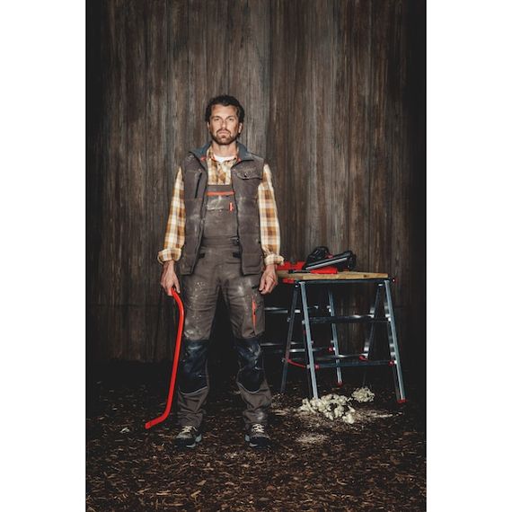 Жилет утеплений робочий NATURE, коричневий, розмір XS | Зображення 1