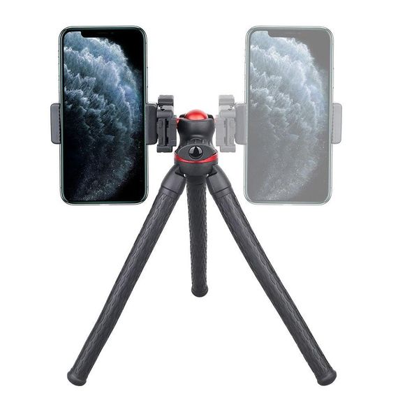 Гнучкий штатив тринога для телефону та камери, 28 см / Міні штатив восьминіг / Трипод з тримачем для смартфона | Зображення 6