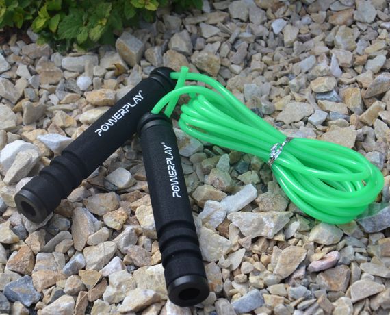 Скакалка PowerPlay 4205 Classic Plus Jump Rope Зелена (2,7m.) | Зображення 4
