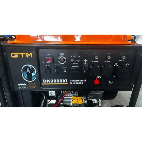 Генератор електроенергії інверторний з електростартером GTM DK9000Xi (8.5/9 кВт, 220 В, 2.9 л/год, 83 кг) | Зображення 2