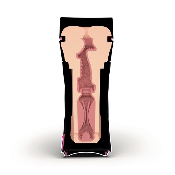 Мастурбатор-попка Mystim O(h) PUSH ME Anus, можна стискати та регулювати вакуум | Зображення 4