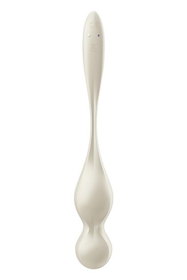 Смарт-кульки Кегеля Satisfyer Love Birds 1 з вібрацією, білі Sex Aura | Зображення 2