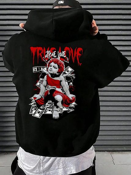 Худі з ДТФ на Флісі (оверсайз)