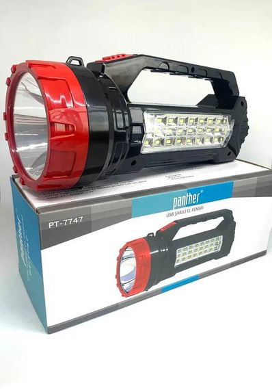 Світлодіодний ручний ліхтар прожектор акумуляторний, потужний ліхтарик ручний | Зображення 2