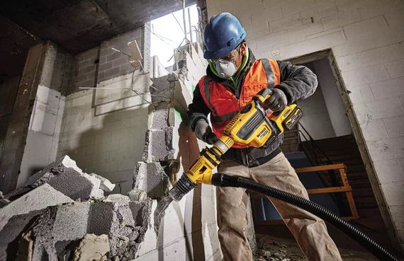 Перфоратор акумуляторний DeWALT SDS-Max 54 В XR FlexVolt без АКБ та ЗП DCH614N | Зображення 4