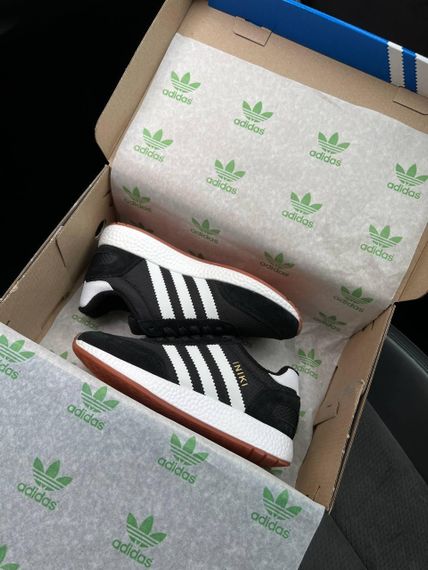 Зимние женские кроссовки Iniki  Fleece Termo Black White Stripes Gum, Вьетнам | Зображення 8