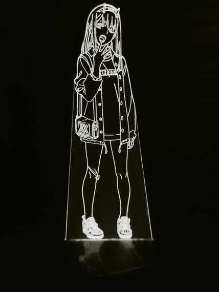 Акриловий світильник-нічник Зеро Ту 3 білий tty-n000825