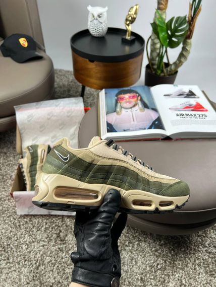 Кроссовки N1k2 M Air Max 95 PRM Beige Khaki весна/лето/осень A3592 44 28.